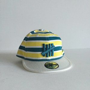 Undefeated New Era Striped Hat Yellow and Green